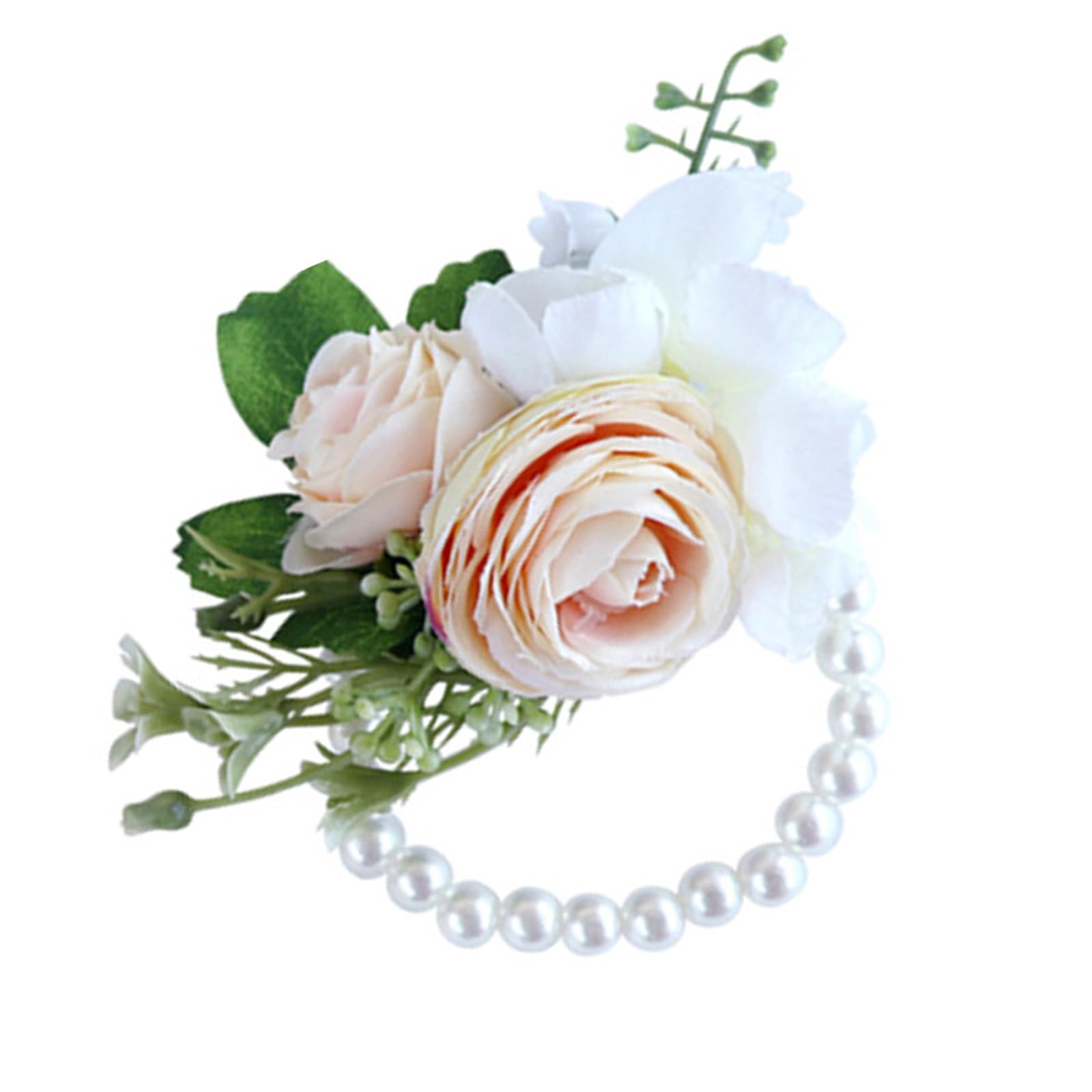 HDOYTXXM Wrist Corsage Boutonniere Flower Artificial Rose Flower for Bridal and Groom Parties Wedding Accessories Wedding Ornament