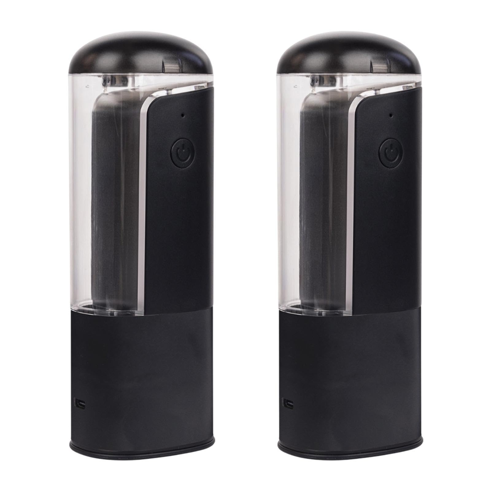 Generic Electric Pepper Grinders Spice Mills Versatile Wear Resistance Pepper and Salt Grinder Salt Peppers Mills for Home Bar Picnic, 2 pieces
