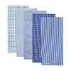 DII Ultra Absorbent, Everyday Cotton Kitchen Towels, Dishtowel Set, Assorted Blue, 5 Piece #1