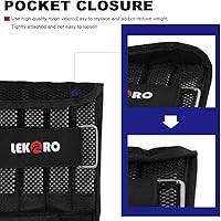 Vista 6 de Adjustable Wrist Ankle Weights with Removable Steel Bars, 1 Pair Arm Leg Weights for Men Women, No Sand Leakage, for Walking Jogging Yoga Fitness