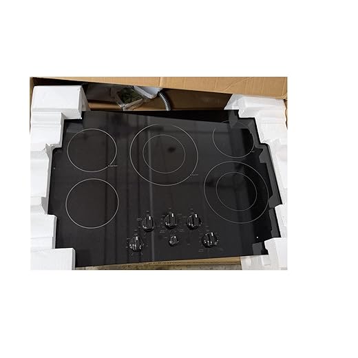 30 in. 5 Burner Elements Radiant Electric Cooktop in Black