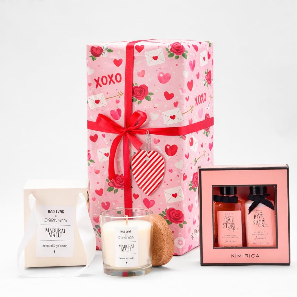 Aroma Retreat Christmas Gift Box | Bath Set & Jasmine Scented Candle | Christmas Spa Gift Hamper for Women & Festive Gifting | Perfect Secret Santa Gift for Her-image-16