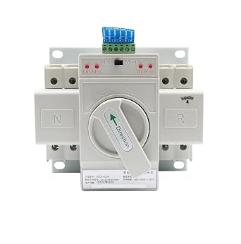 Dual Power Automatic Transfer Switch 2P 63A switchgear Switch CB Class ATS Home Single Phase 110V 220V Size 220V