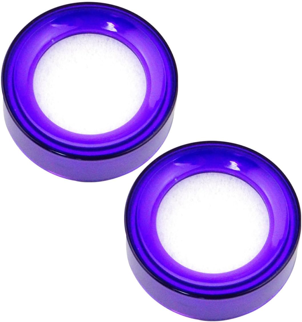 Veemoon 2pcs Finger Sponge Moistener Purple Sponge Pad for Money Counting Office Use Finger Wetting Tool for Cashiers and Paper Handling