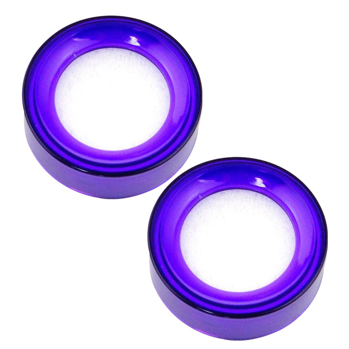 Veemoon 2pcs Finger Sponge Moistener Purple Sponge Pad for Money Counting Office Use Finger Wetting Tool for Cashiers and Paper Handling
