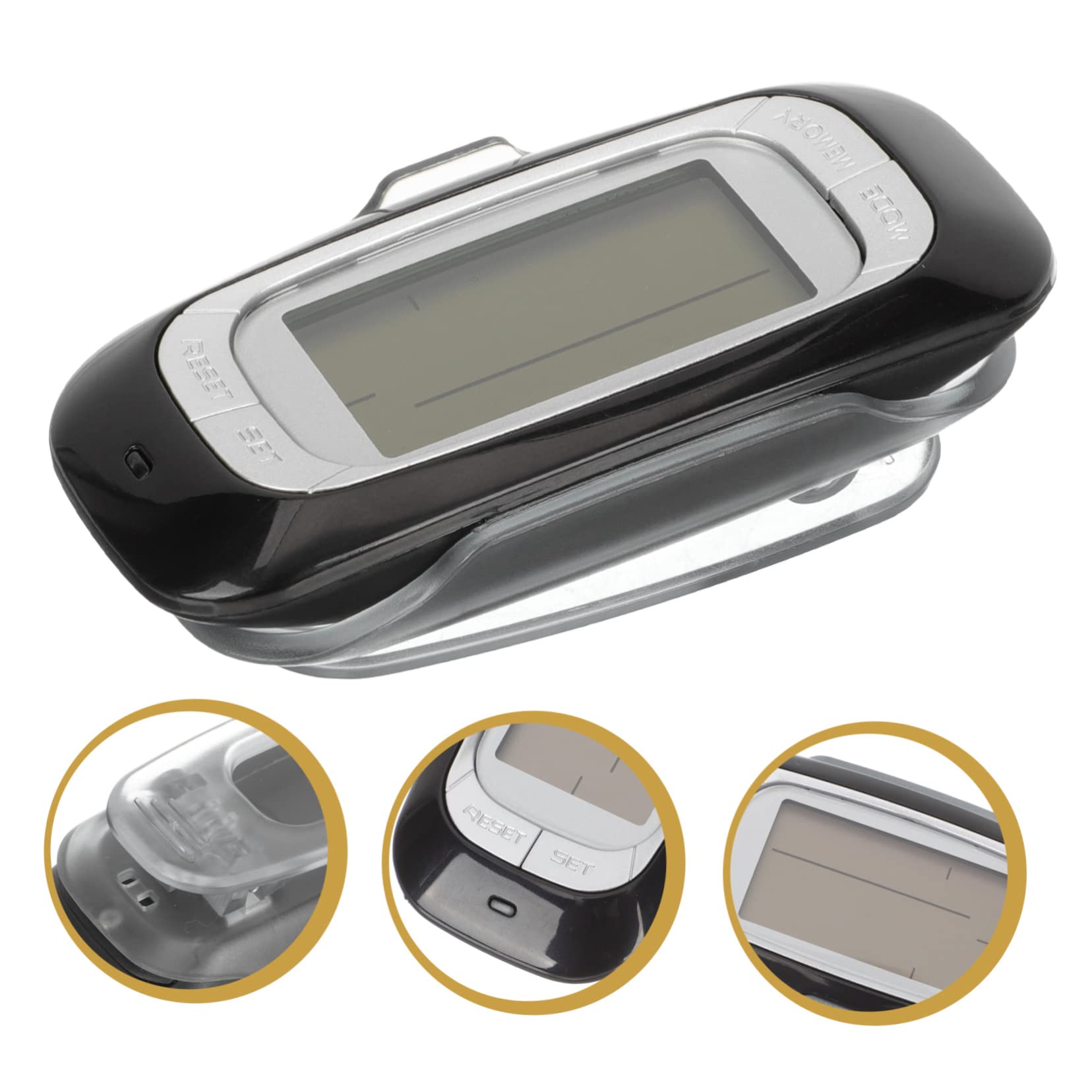 Hemobllo Podomètre Portable Multifonctionnel Compteur de Professionnel avec Calories de Distance pour Randonnée Activités