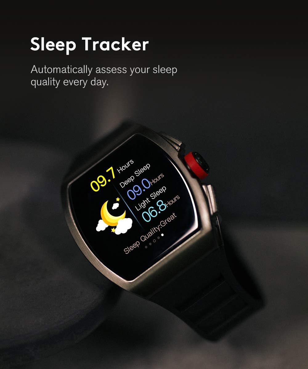 Smart Watch for Android and iOS Phones, Smart Watches for Men, Smartwatch with Heart Rate and Blood Pressure Monitor, Fitness Watch IP68 Waterproof, Step Sleep Tracker Message Reminder, Mens Watches