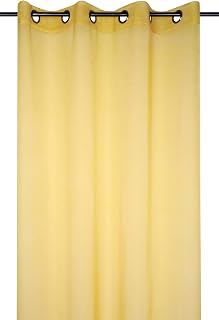 Lovely Casa R61697001VL Tenda trasparente, in poliestere, 135 x 260 cm, Giallo
