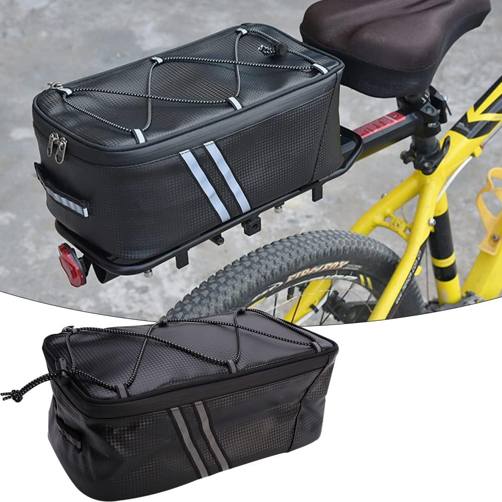 Amusingtao Bike Trunk Bag 8L Bicycle Rack Rear Carrier Bag Water