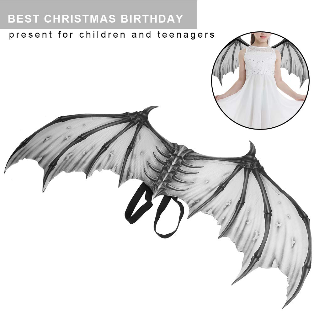 Ailes De Chauve-souris Halloween - Unisexe, Adulte Et Enfant, Pour Costume Diable, Dragon, Fête Déguisée - 9