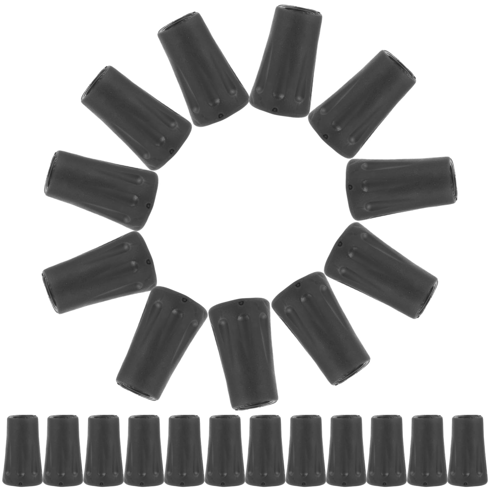 Toddmomy Couverture De De Trekking Conseils De Canne De Randonnée Bâtons De Randonnée Bâtons De Marche pour La Randonnée Poignée Black Caoutchouc