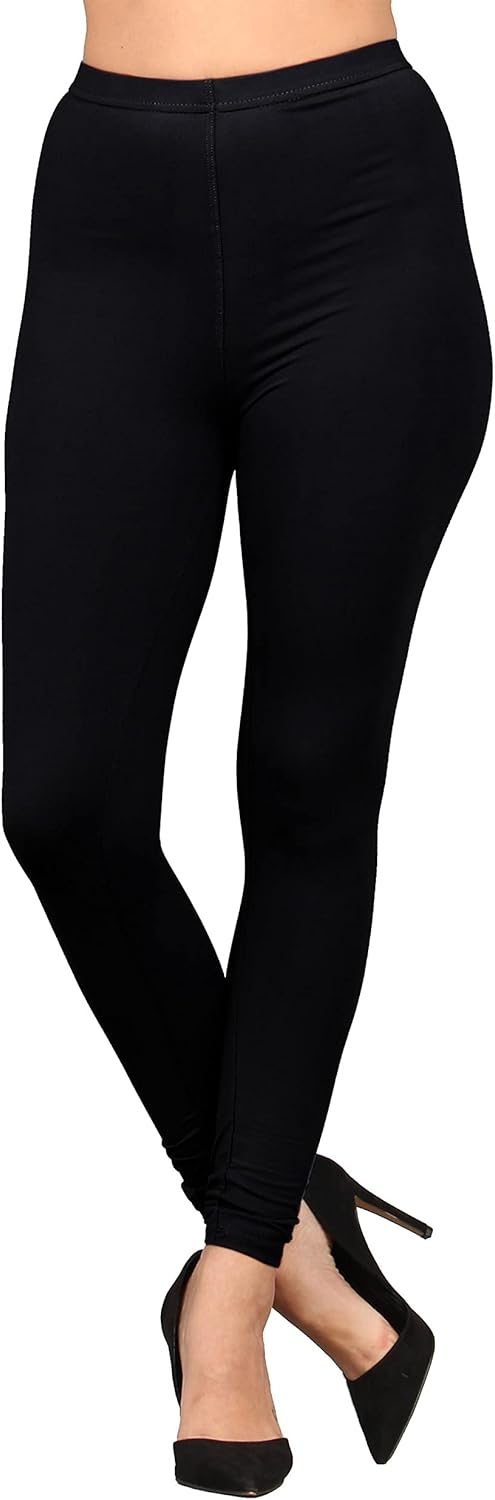 Lildy Women’s Solid and Printed Super Soft Leggings, Stretchable No See-Through