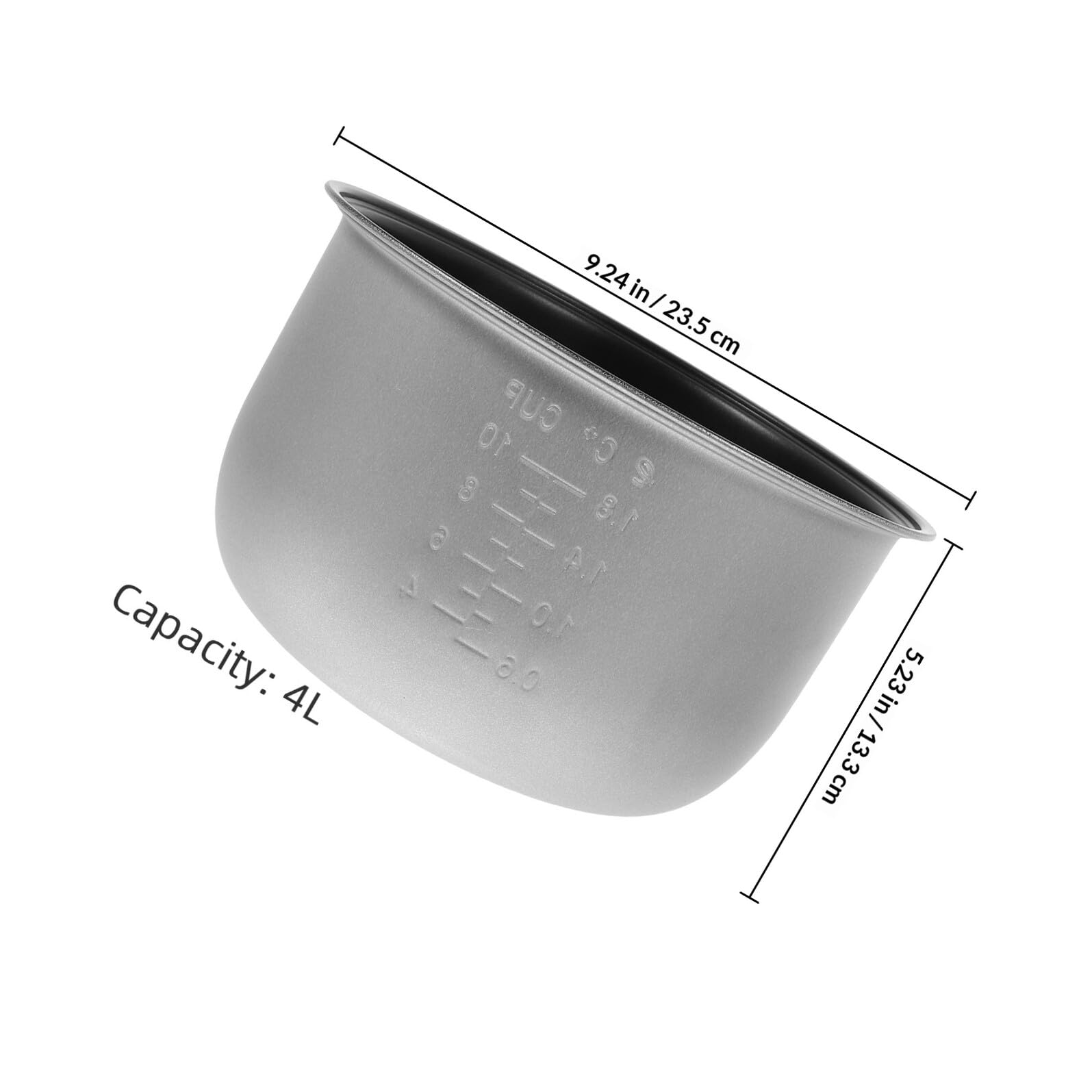 1juego Recambio Olla Interior Antiadherente para Olla Presión Eléctrica Capacidad Diseño Resistente y Práctico para Cocina Diaria