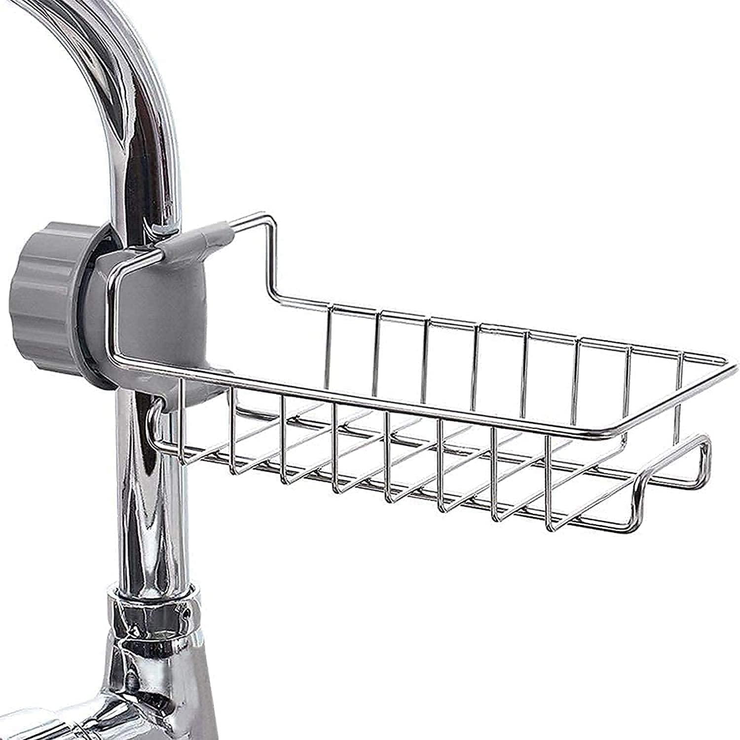 ASTRECA Stainless Steel Kitchen and Bathroom Faucet Soap Scrubbers Sponge Holder Rack Hanging Sink Organizer Stand Caddy Rack Towel Holder (B0B3DZWJTH) Amazon Price History, Amazon Price Tracker