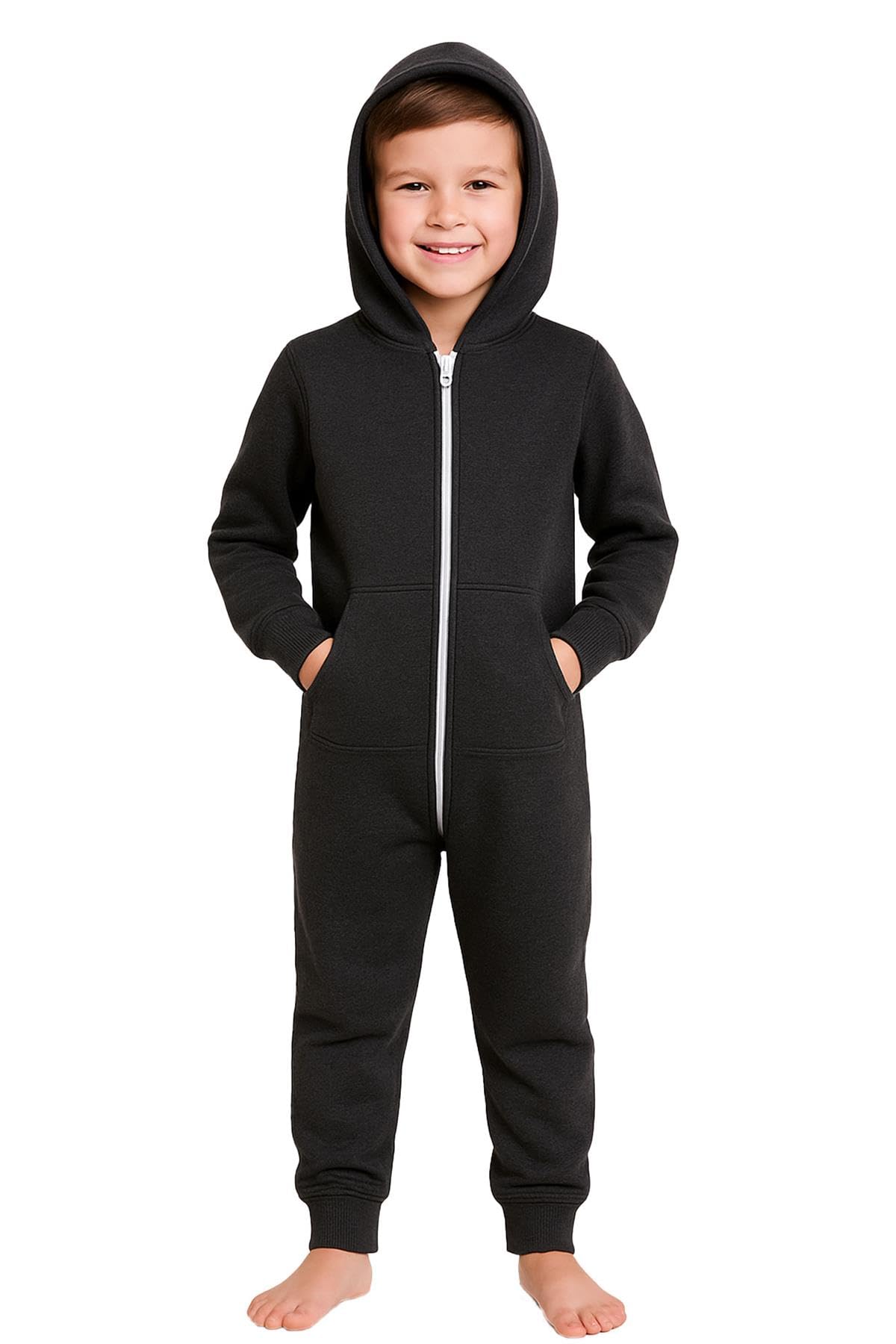 A2z 4 Kids Girls Charcoal Boys Fleece Onesie Camouflage Soft Plush - Fleece Onesie A2z Camo 13.