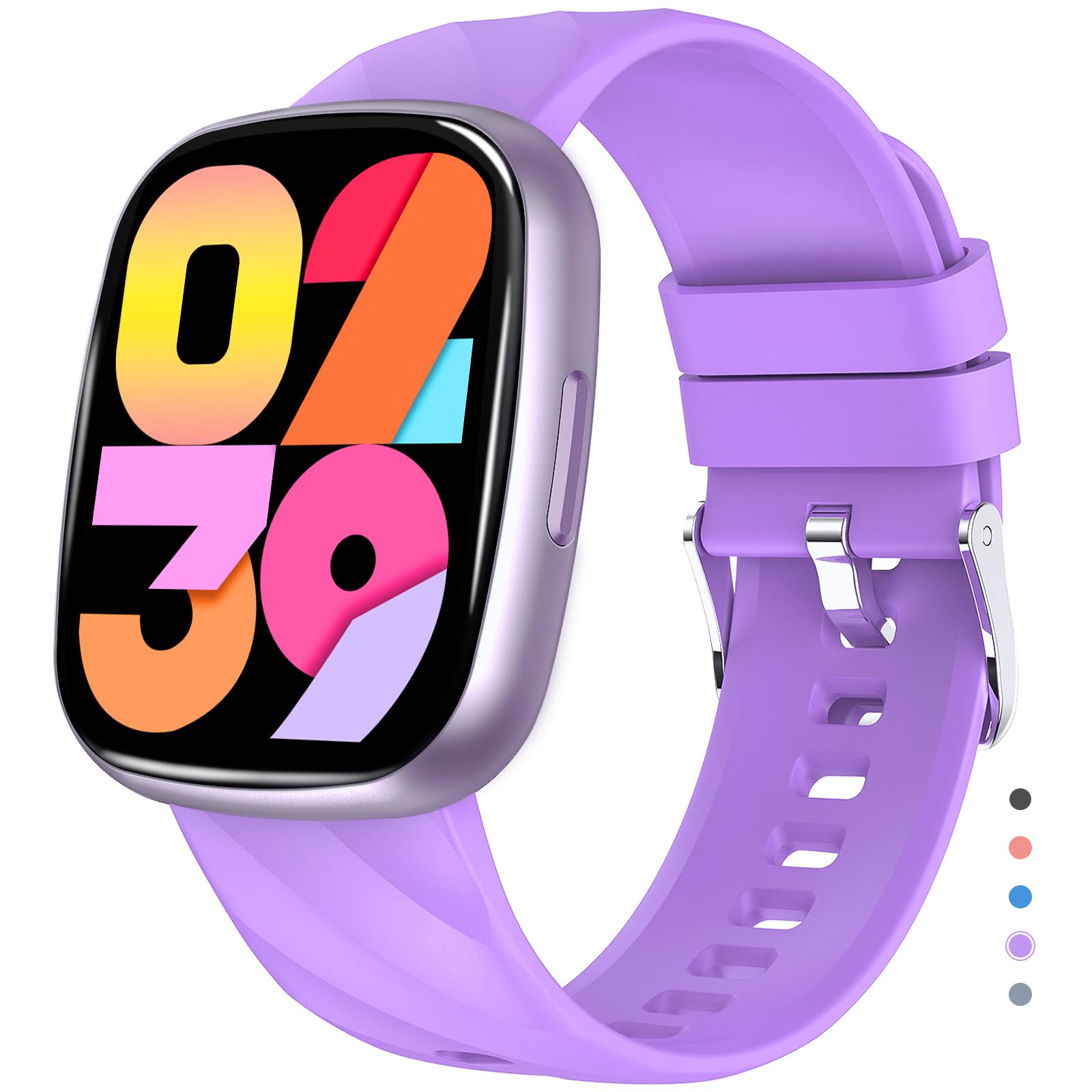 PTHTECHUS Fitness Tracker Reloj para Niños, Reloj Inteligente Impermeable IP67, 100 Modos Deportivos, Juegos, Podómetro, Monitor de Sueño, Regalo para Niñas Niños Adolescentes 6-12