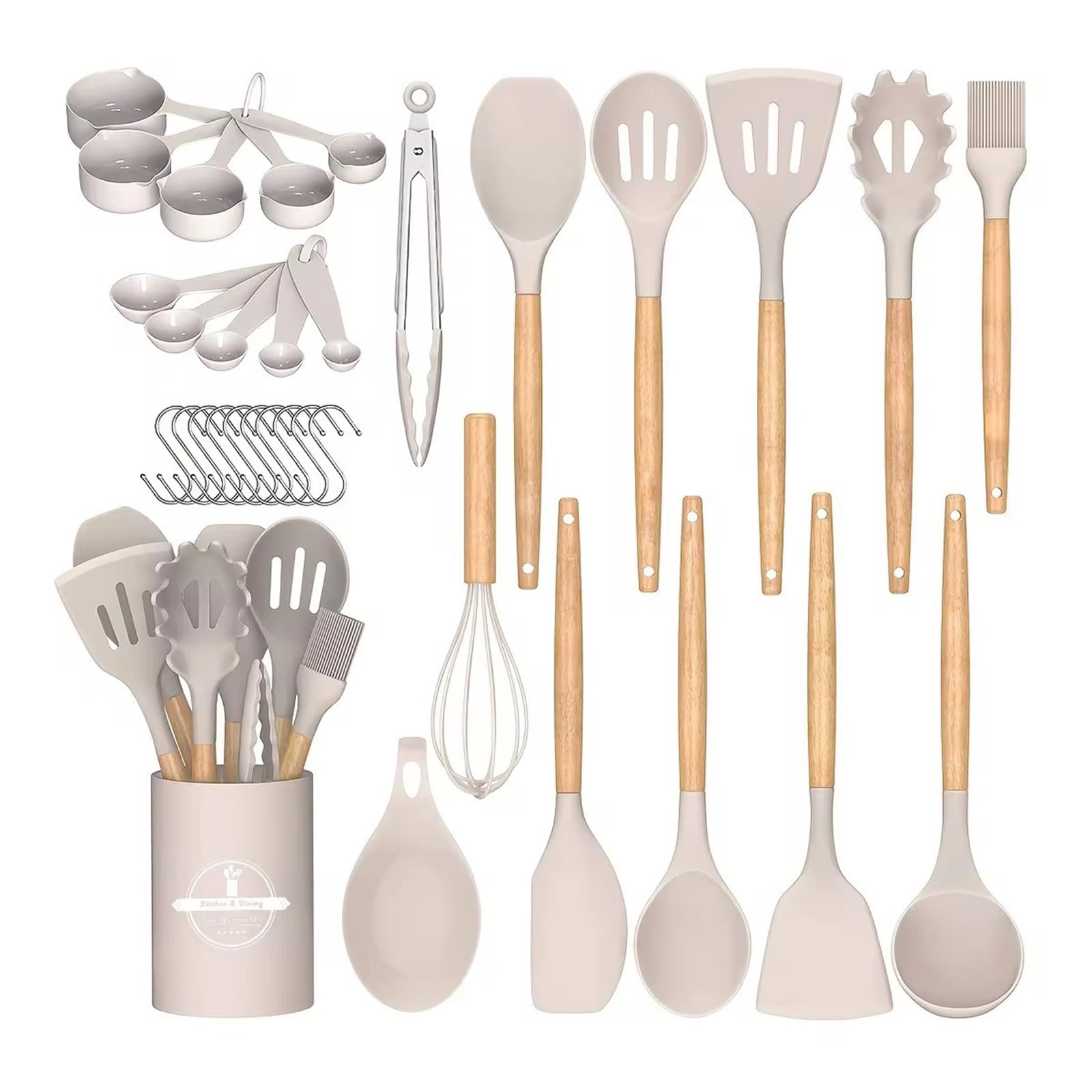 Ensemble Ustensiles Cuisine Silicone Ustensiles Remuer Cuisiner Faire