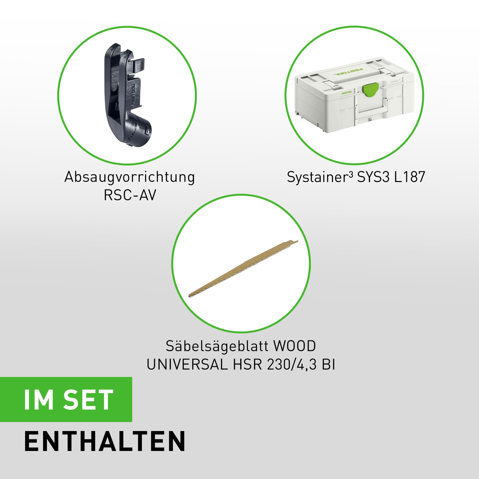 Festool Scie sabre sans fil RSC 18 EB-Basic