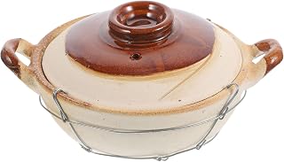 Single Handle Clay Casserole Pot Induction Pot Fire Clay Cooking Pan for Home Restaurant Random Style