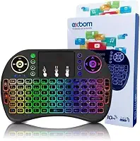 Mini Teclado com Touchpad Wireless BK-BTI8LED EXBOM