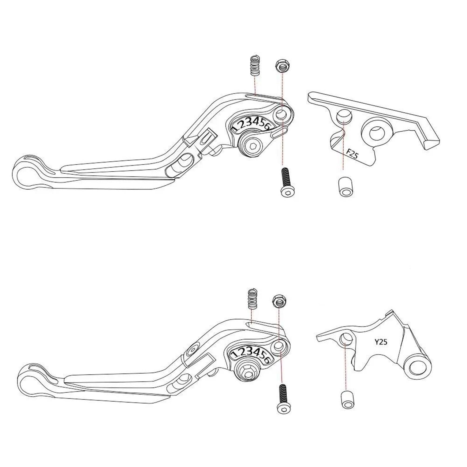 Ersetzen Klappbare, Ausziehbare Brems- Und Kupplungshebel – Motorradzubehör Verstellbarer Lenker Für SUZUKI GSX 1400 GSX1400 2010–2016(Yellow 1)