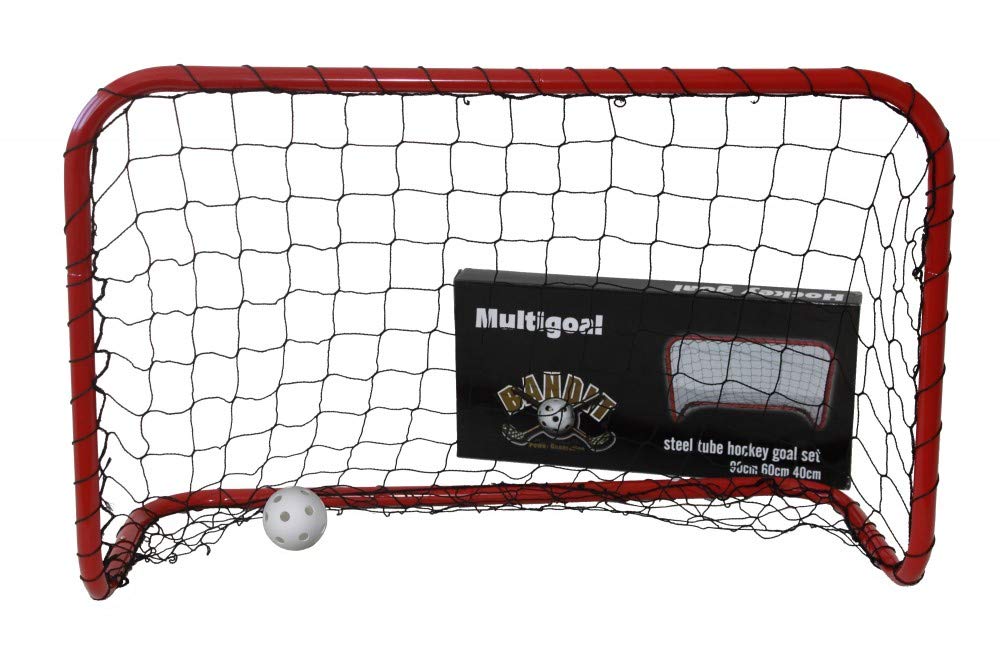 Bandit Unihockey und Floorball Tor 90x60x40 cm rot