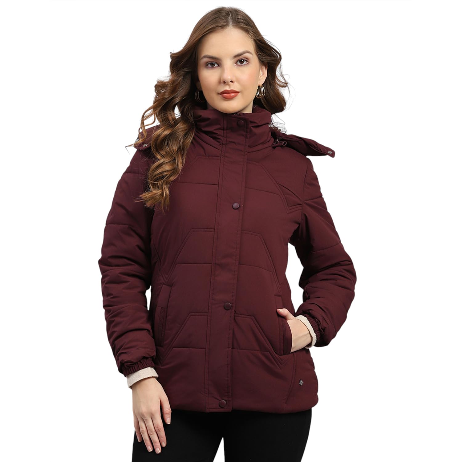 monte carlo Womens Regular Fit Solid Zipper Full Sleeve Winter Jacket | Women Winter Jacket | Stylish Zipper Jacket | Casual Winter Wear For Women's (Pack Of 1)-picture-46