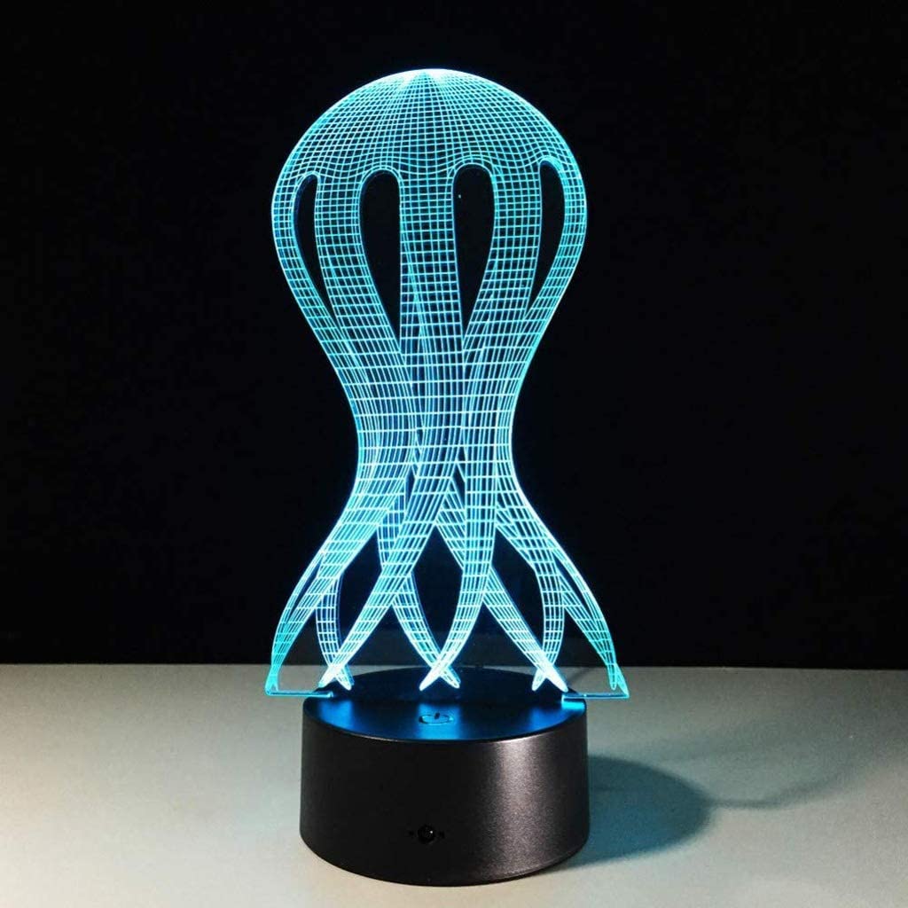 Octopus Medusa Lumière 3D USB LED Lumière de Nuit Créative Lumière de Nuit pour Dormir Lampe de Table Éclairage Décoratif