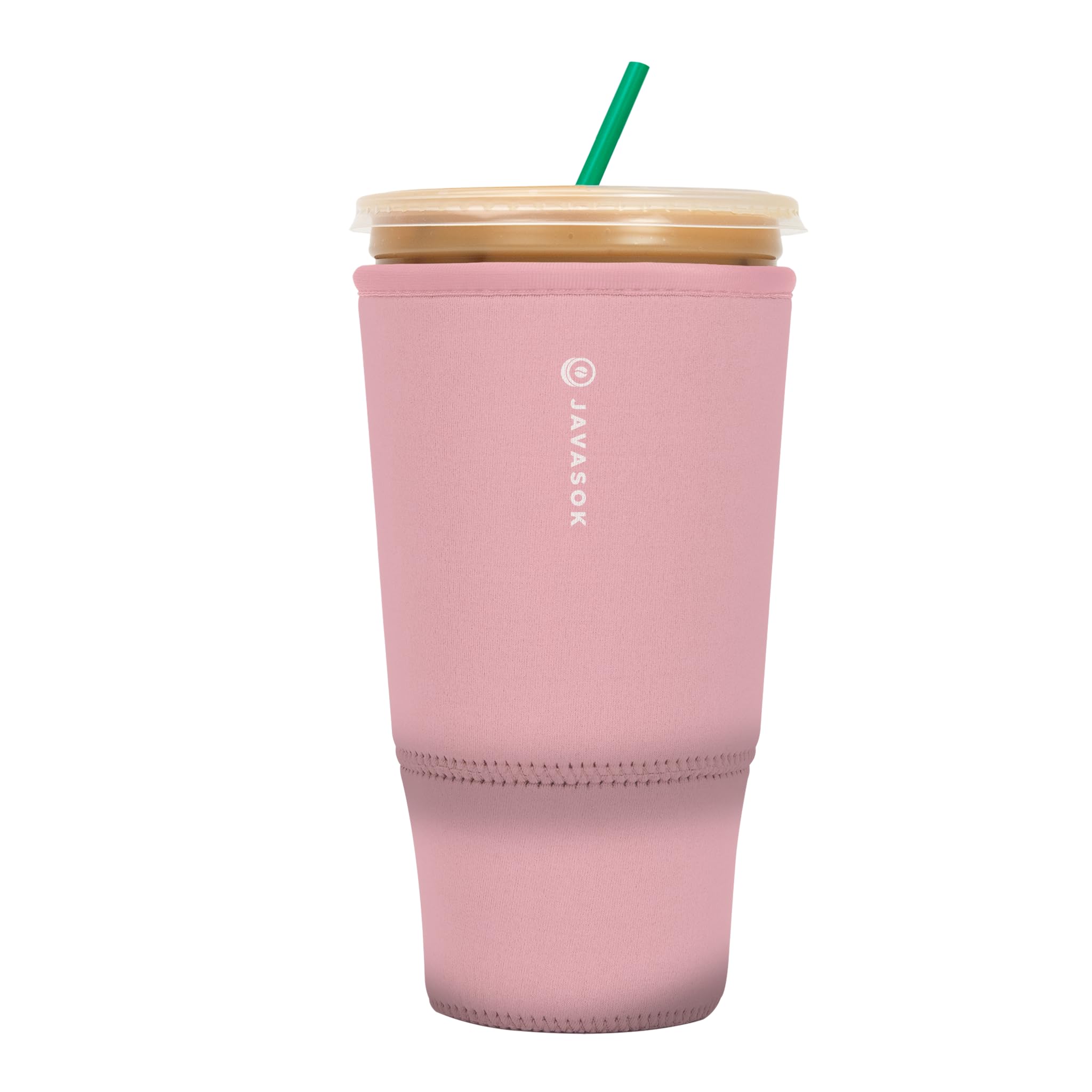 Sok It JavaSok Iced Coffee &amp; Cold Soda Insulated Neoprene Cup Sleeve (Millennial Pink, XXLarge: 44-48oz)
