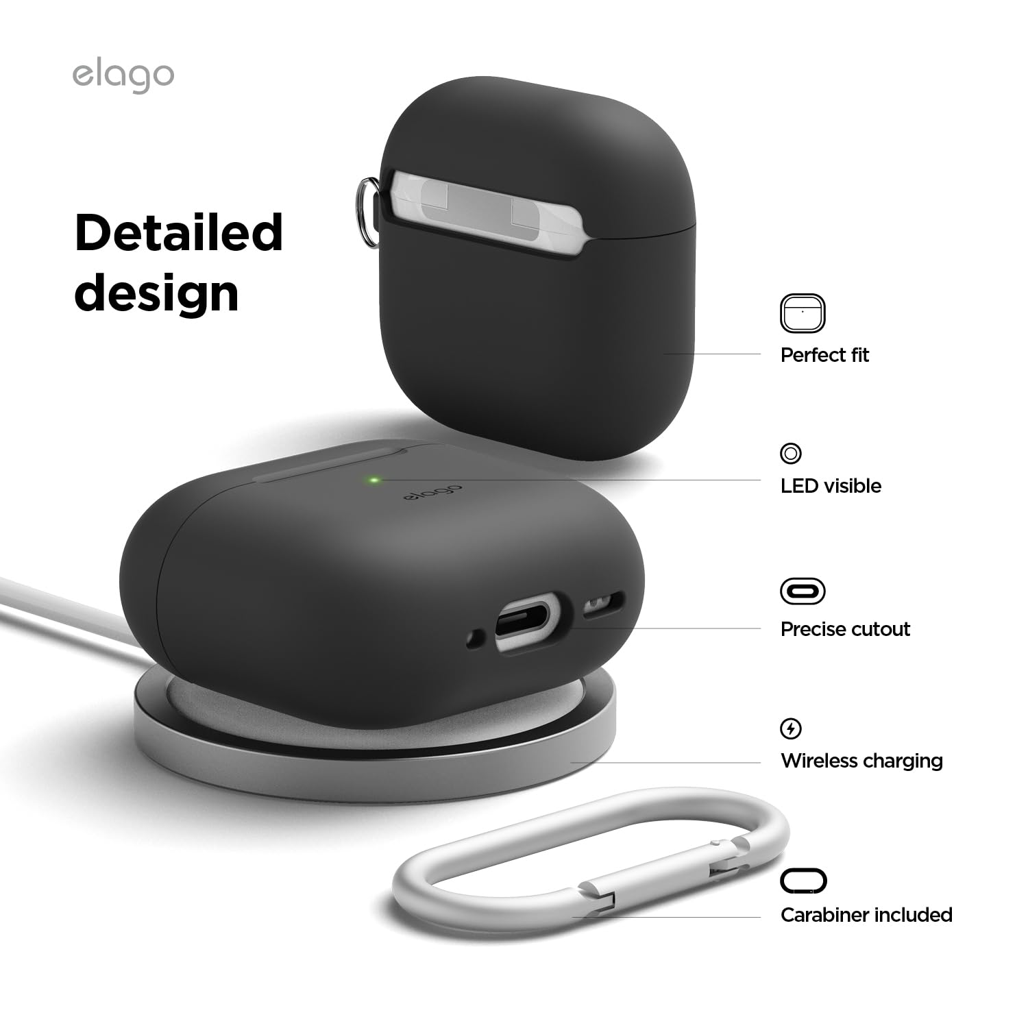 Amazon.co.jp: 【elago】 AirPods 5 AirPods 4 対応 ケース シリコン
