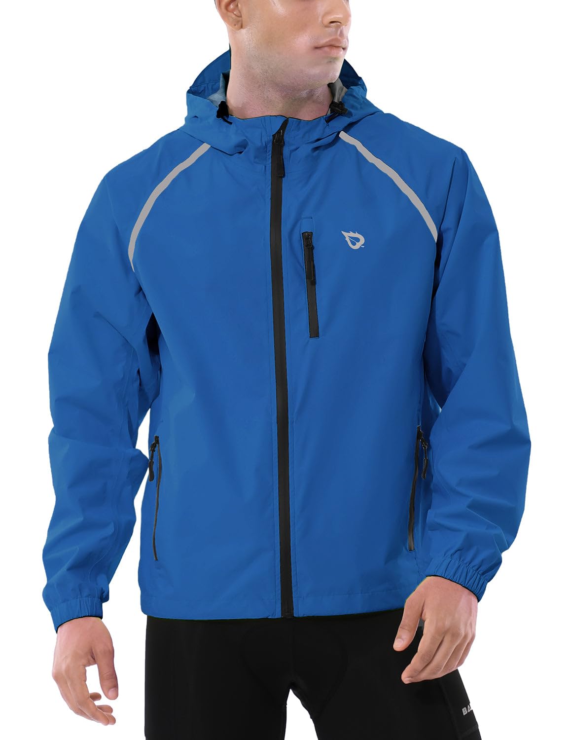 BALEAF Giacca da ciclismo da uomo, impermeabile, traspirante, giacca a vento, giacca a vento leggera, da trekking, giacca da ciclismo