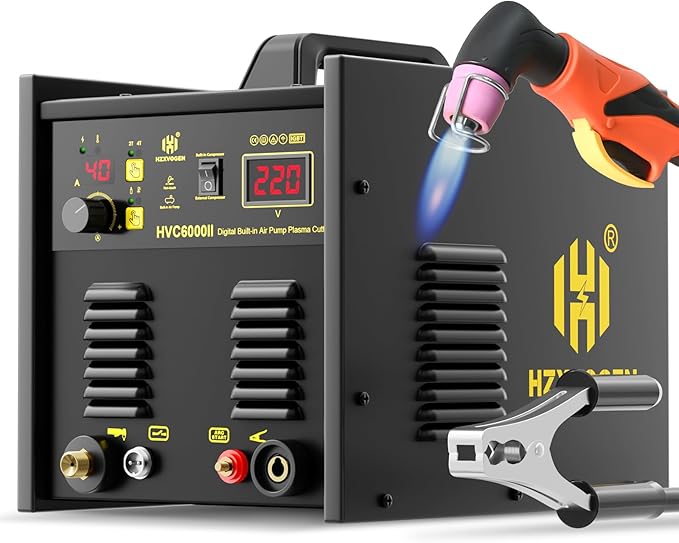 HZXVOGEN Plasma Cutter with Built-In Air Compressor
