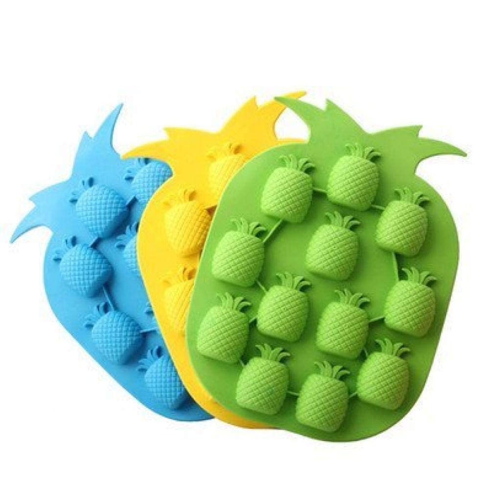 Bontannd Random Bar Party Drink Ice Tray Pineapple Shape Ice Cube Freeze Mold Ice Maker Mould