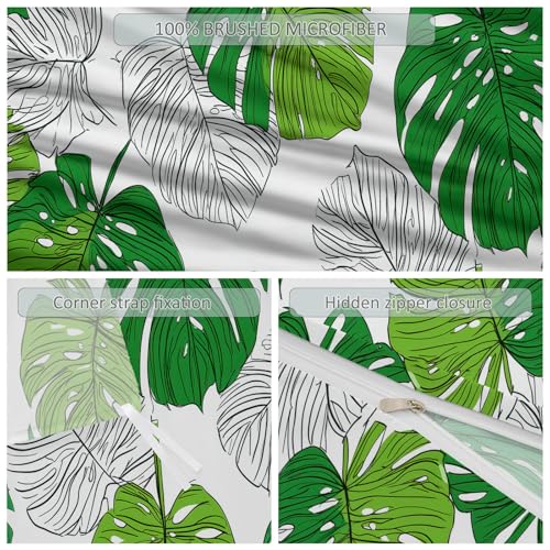 Housse de couette 240x260 cm douce et résistante, linge de lit en microfibre de qualité supérieure