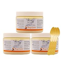 Vista 7 de The Keys Salt Scrub - Exfoliante de sal marina de lavanda - Exfoliante corporal con cuchara de madera - Exfoliante hidratante para cara, manos