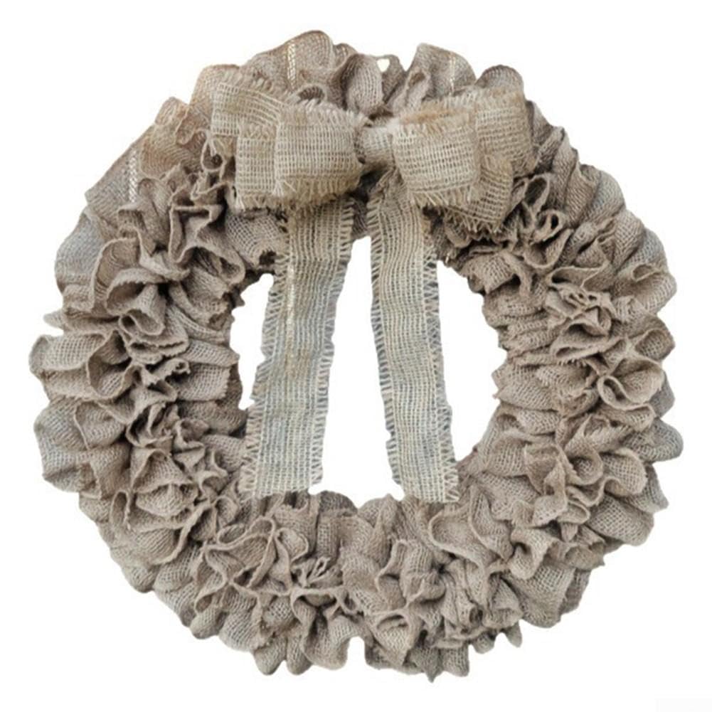 para corona de Lino Natural con Plisado Único para corona de