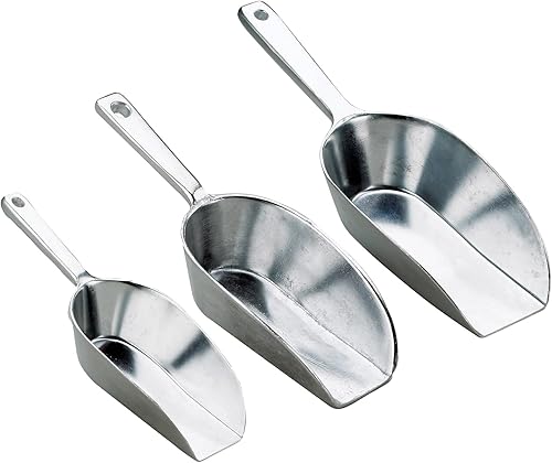 Vista 12 de HIC Kitchen Cuchara de fondo plano para alimentos, 10.5 pulgadas, 10.433 in, aluminio fundido anodizado de grado comercial