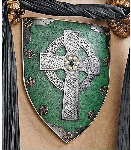 Pacific Giftware Celtic Cross Warriors Faith Shield Wall Sculpture Decor