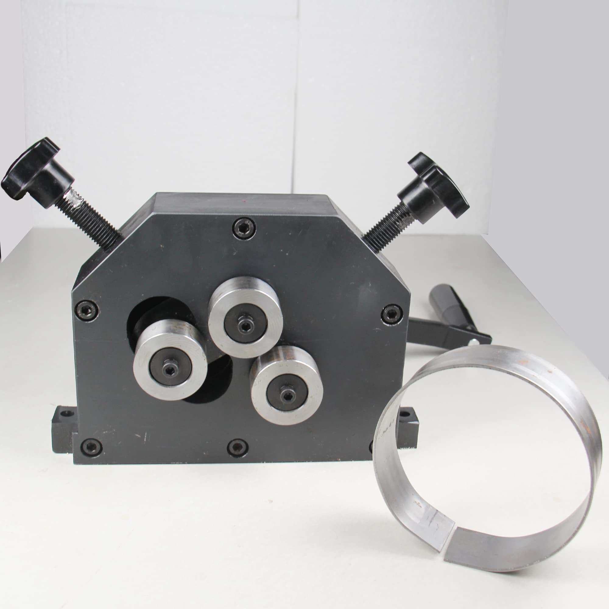 BOKA Giętarka okrągła 3 wałki, promień gięcia 70 mm | Giętarka do rolek metalowych, uchwyt 250 mm, giętarka, giętarka do zawiórek