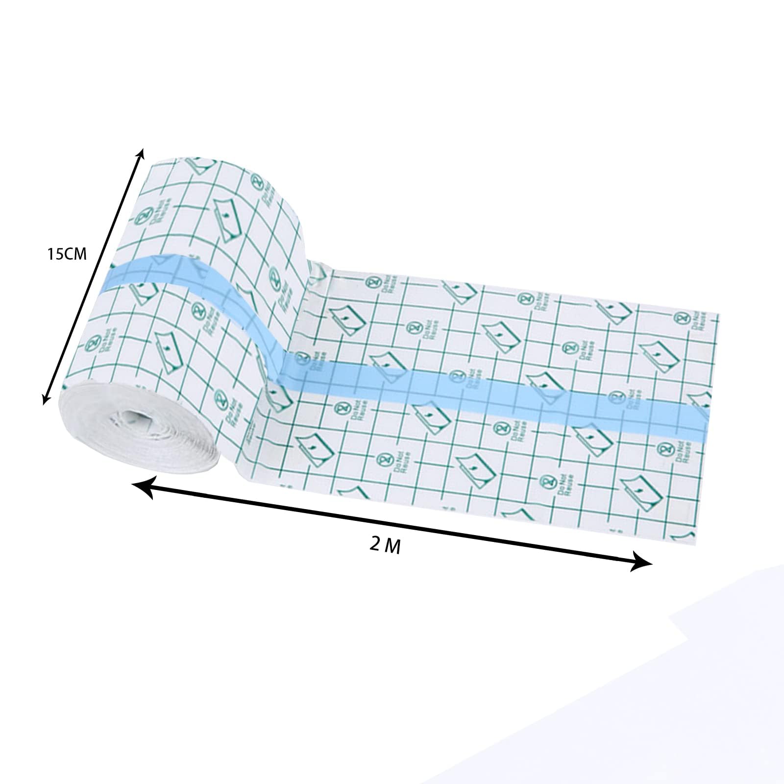 2 Volumi Cerotti Impermeabili, Cerotti Trasparenti, Nastro Medico Trasparente, Benda Trasparente Impermeabile, Cerotti Impermeabili Post Operatorio per Docce, Esercizi, Bagno (10cm x 10m, 5cm x 5m