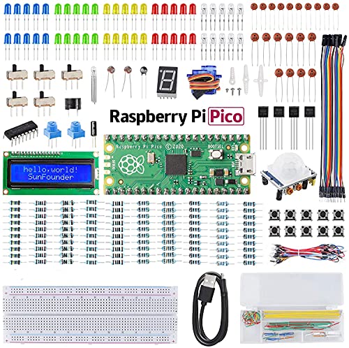 Image of REES52 Raspberry Pi Pico Basic Starter Kit with Detailed Online Tutorials, One-Stop Learning Electronics and Programming for Raspberry Pi Beginners & Software Engineer