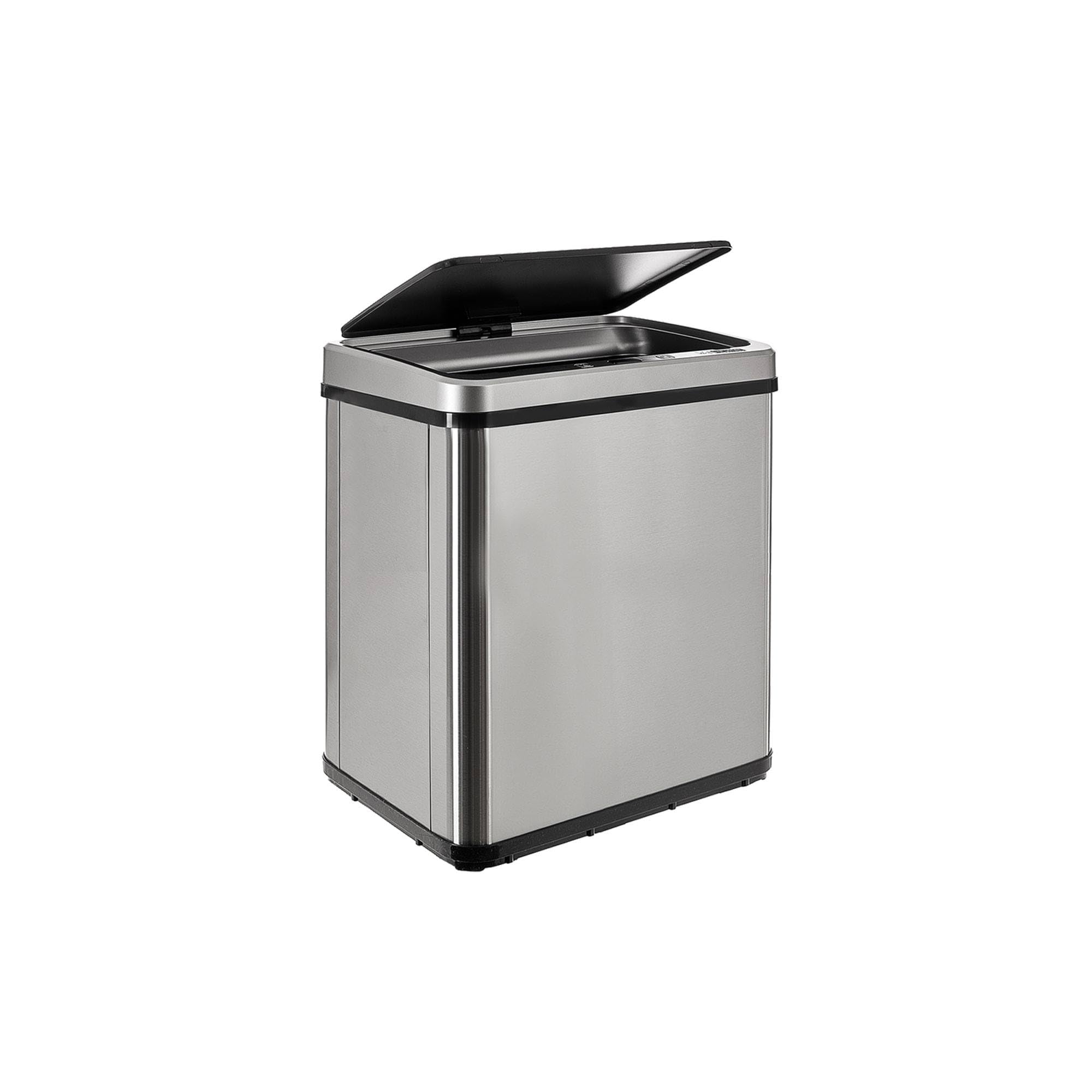 Well Home - Poubelle intelligente sans pieds avec ouverture automatique et contact manuel 30 l, 35,5 x 26 x 60 cm, couleur grise
