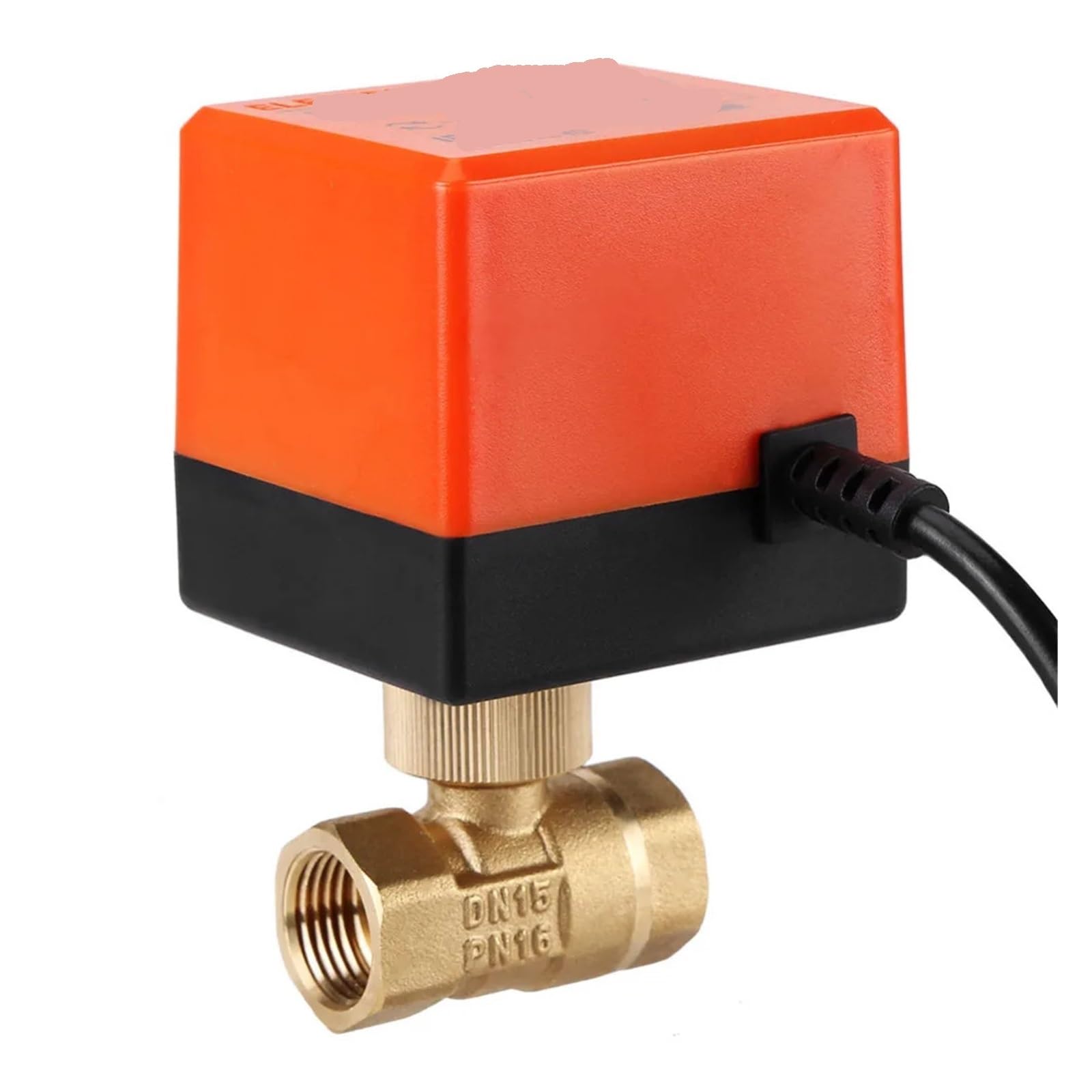 Robinet à tournant sphérique électrique anti-blocage laiton AC 220V 1/2"
