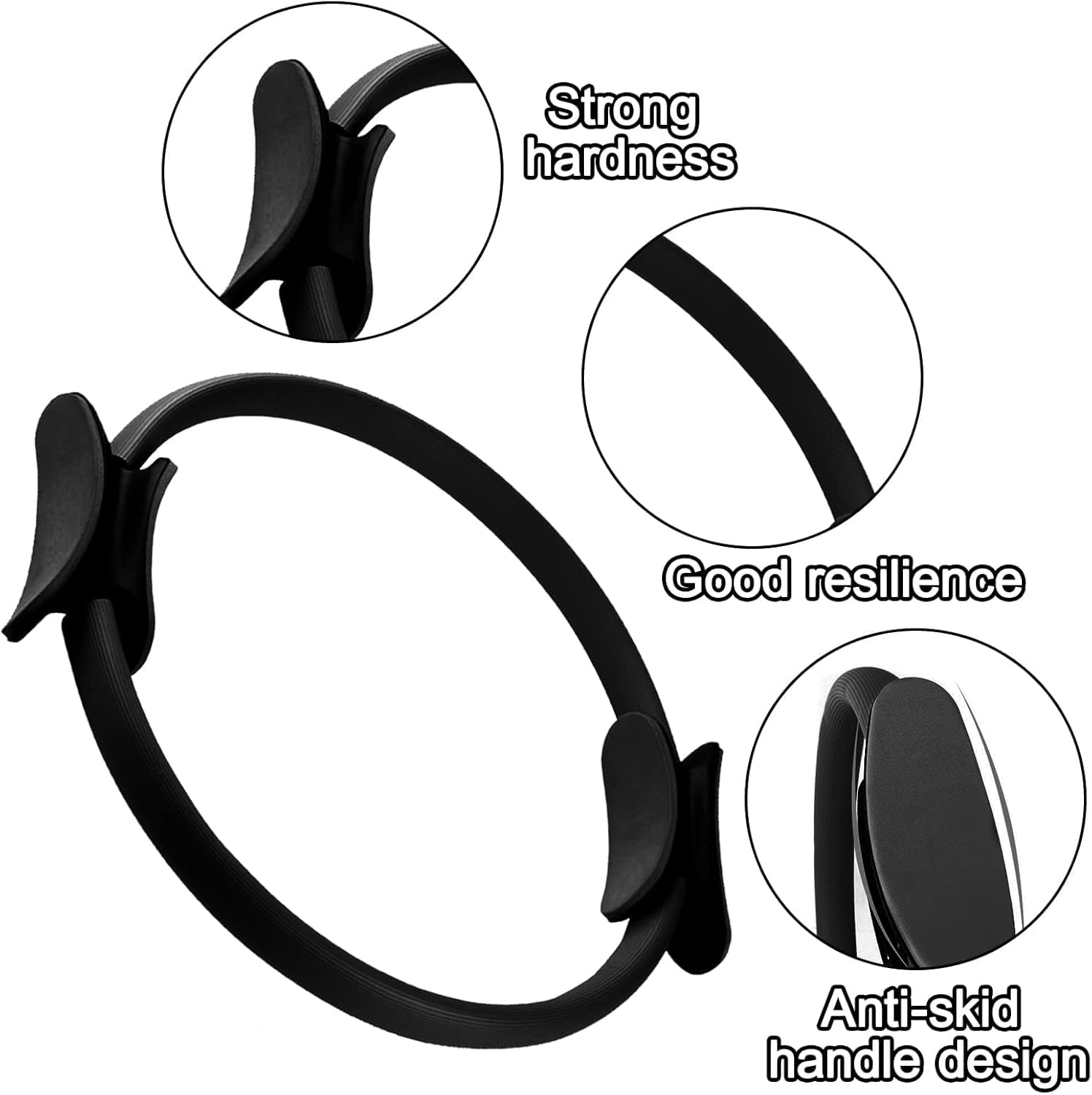 Anello fitness per pilates, per donne e uomini, cerchio per addome, gambe, glutei, pilates, riformatore, pilates, principianti, utenti avanzati, allenamento del pavimento pelvico, ideale per
