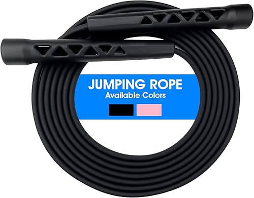 NESTGO Cuerda de saltar antideslizante y libre de enredos cuerdas de salto ajustables para ejercicio para mujeres, hombres y niños, perfecta para