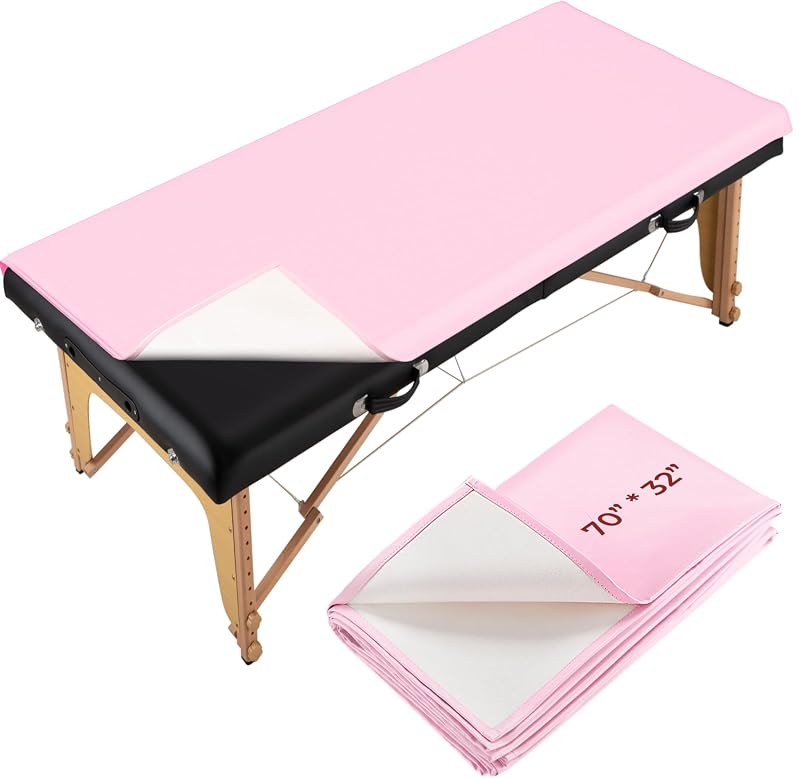 Capa rosa para maca de cílios e mesa de massagem Noverlife, 177,8 x 80 cm