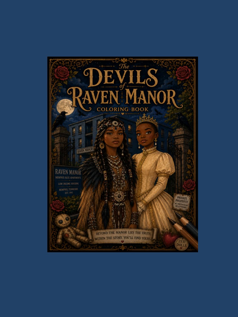The Devils of Raven Manor Coloring Book