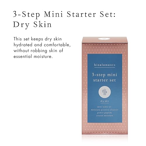 Miniatura 9 de Bioelements Set de inicio de 3 pasos piel seca - Incluye limpiador positivo para la humedad, tóner Power Peptide y humectante crucial