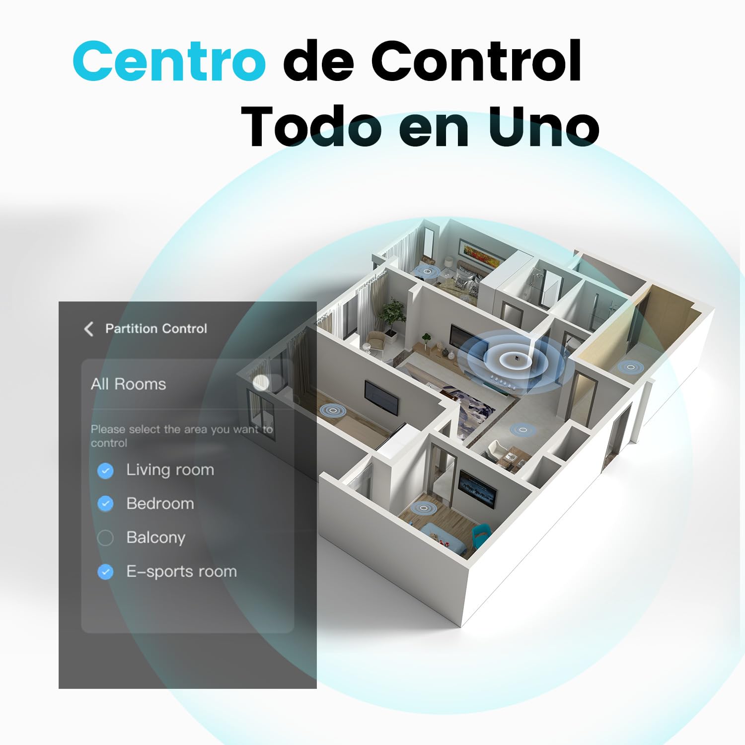 TONGOU Smart Home Panel Control 3.5 pulgadas, Conexión WLAN,BLE Mesh Hub,IR,Smart Life/Tuya App,tres botones físicos,tres canales de relé