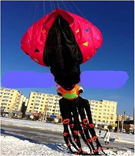 Kites Soft Kite Squid Kite Soft Pendant 10m Large Soft Squid Octopus Kite Outdoor Games Garden Child Outdoor Toys parachut